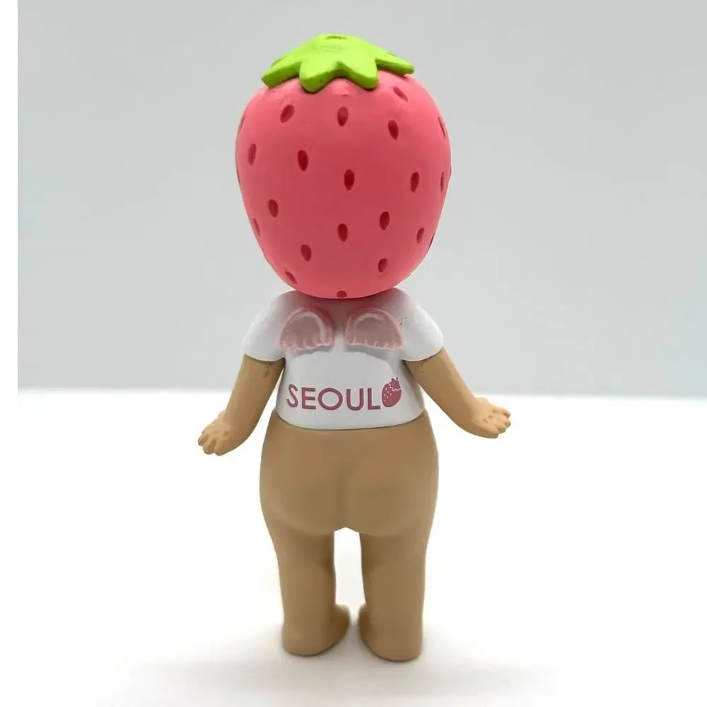 New Unbranded Kewpie/Angel Collectible Mini Figure, Strawberry Welcome, Open Box